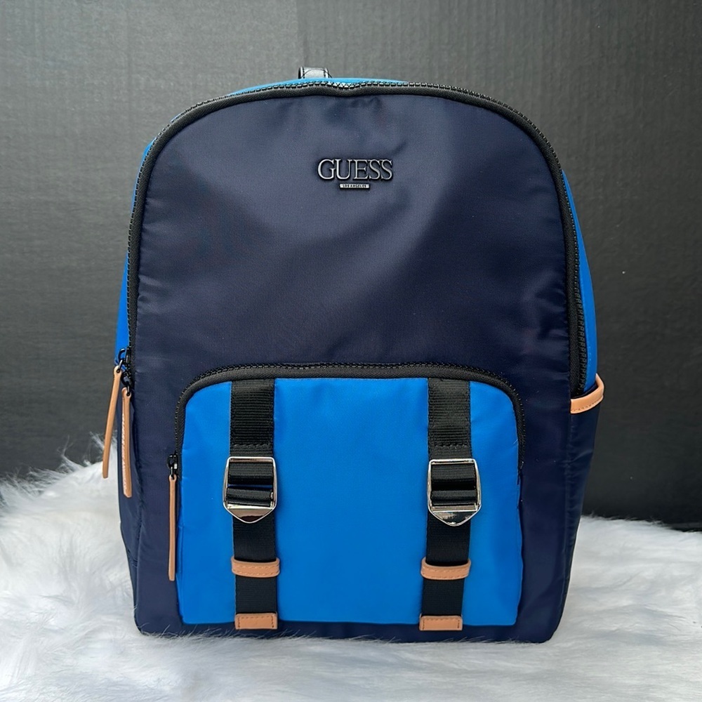 New GUESS Men’s Blue Backpack - Picture 2 of 7